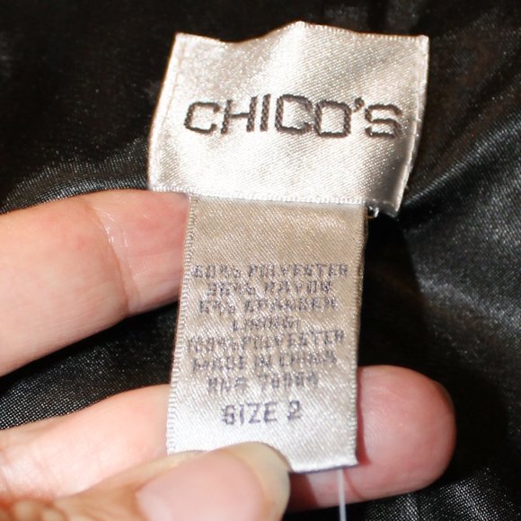 👉NWT! Sharp black blazer from Chico's sz 2=Large - Picture 6 of 8